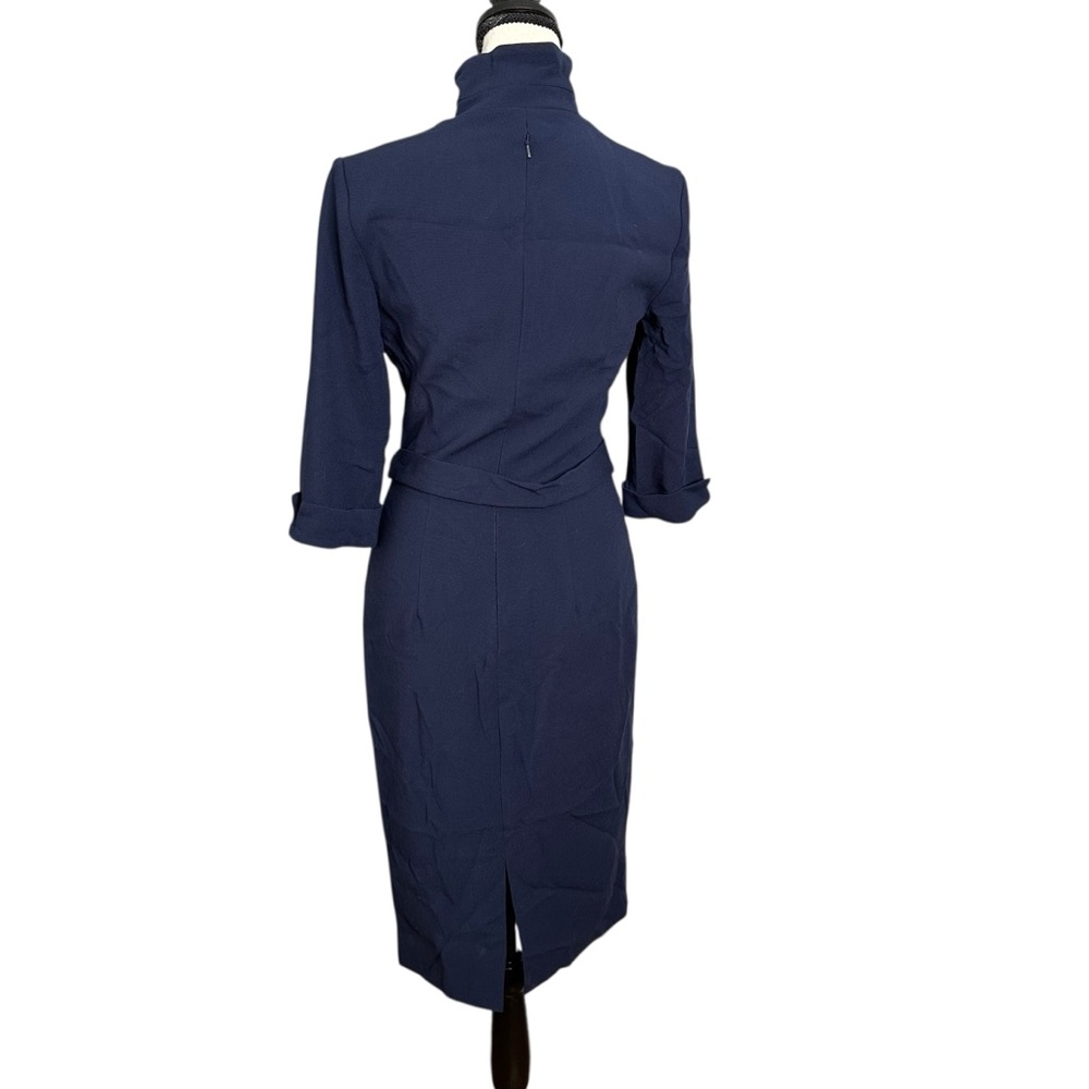 BLACK HALO Madeline Sheath Dress Pacific Blue Size 0 NEW - Picture 5 of 14